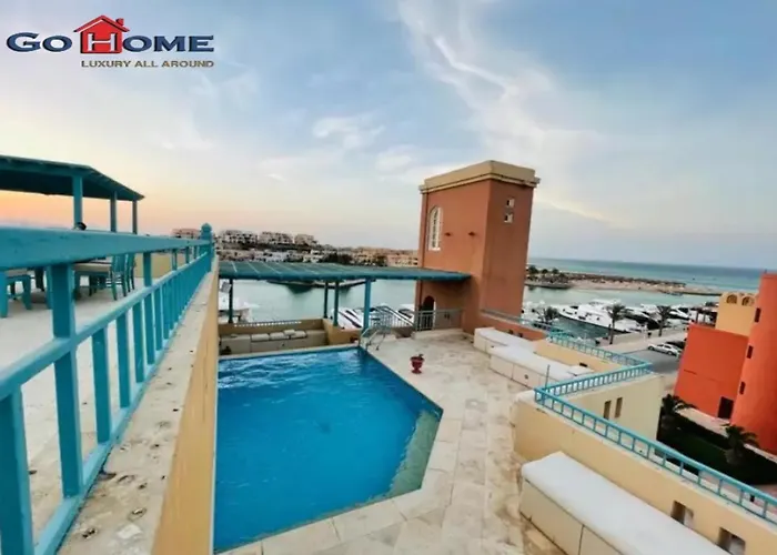 Pretty 4 Bed Penthouse At New Marina Hurghada